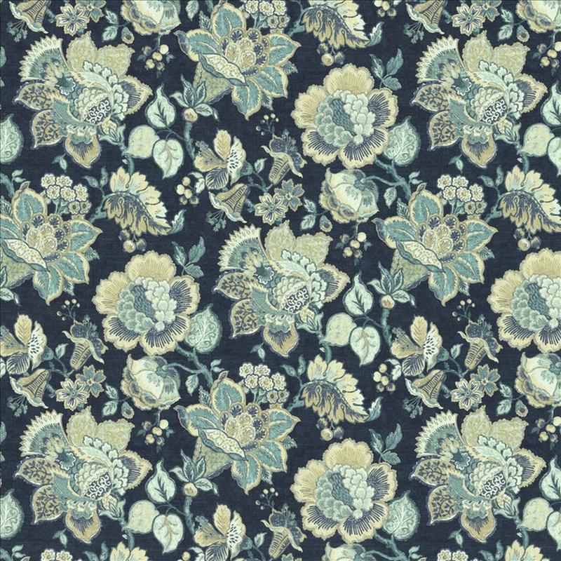 Parisian Park Indigo by Kasmir Fabric