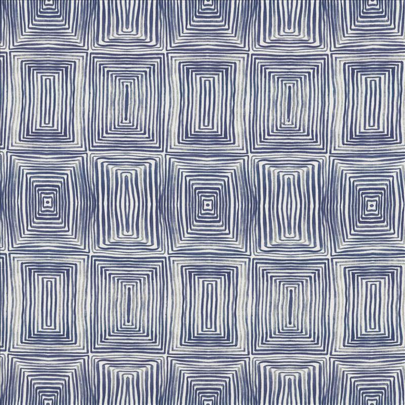Quadri Blue by Kasmir Fabric