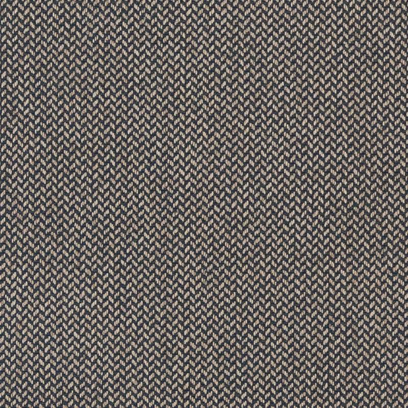 D1219 Indigo Herringbone by Charlotte Fabric