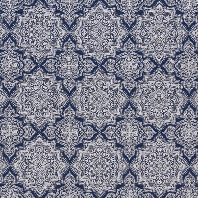D1433 Indigo Mandala by Charlotte Fabric