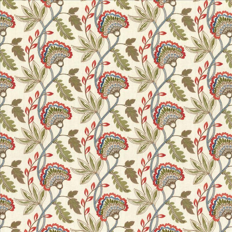 Flourishing Coral by Kasmir Fabric