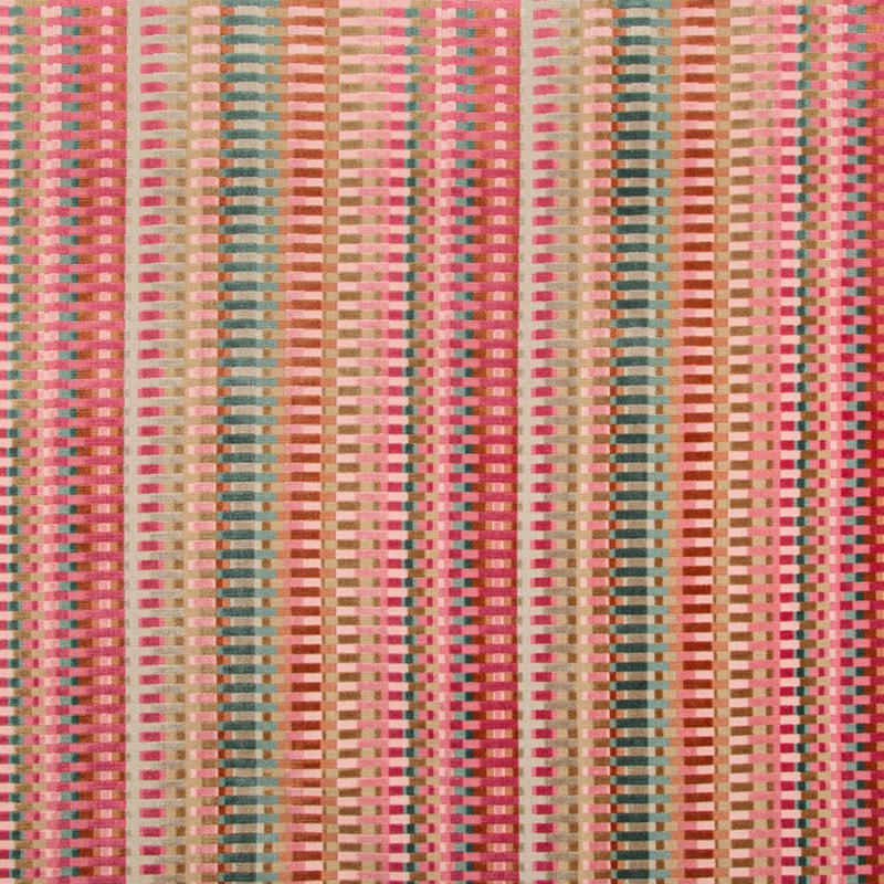 Picket Multi/Russet by Lee Jofa Fabric