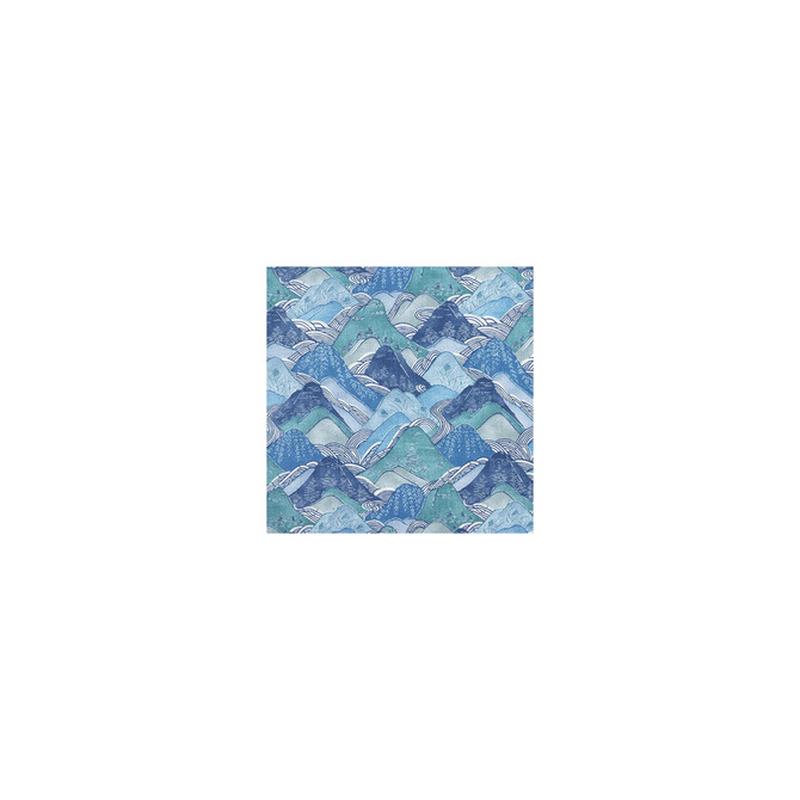 Edo Linen Teal by Groundworks Fabric