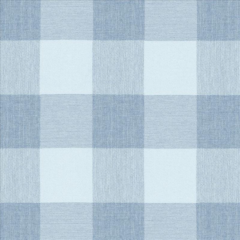 Athena Check Sky by Kasmir Fabric