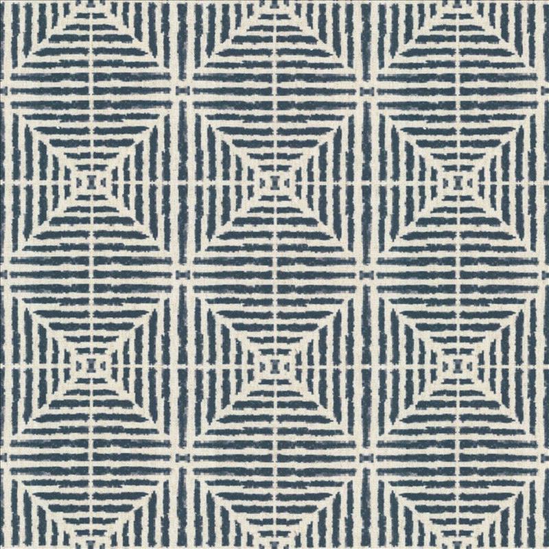 Dapper Diamond Navy by Kasmir Fabric