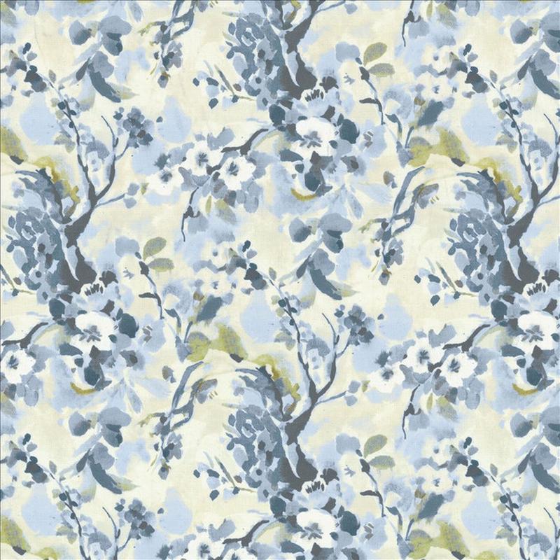 Manhattan Floral Sky Mist by Kasmir Fabric