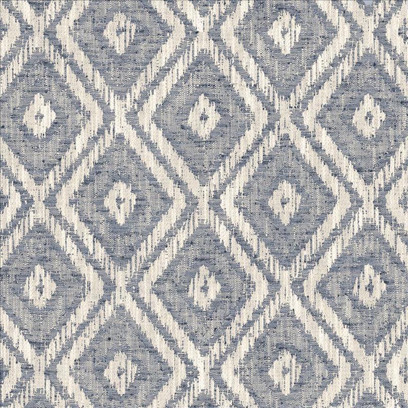 Modern Diamond Indigo by Kasmir Fabric
