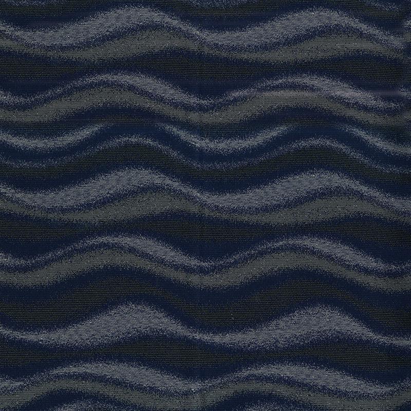 Waves 3009 Midnight Blue by Crypton Fabric