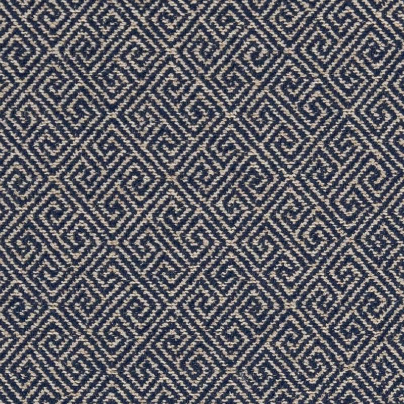 D2618 Greek Key Navy by Charlotte Fabric