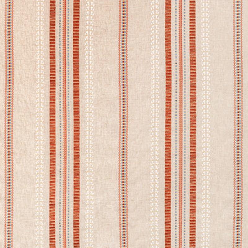 Nautique Emb Rust/Blue by Lee Jofa Fabric