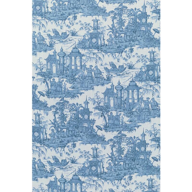 Pagoda Toile Blue by Lee Jofa Fabric