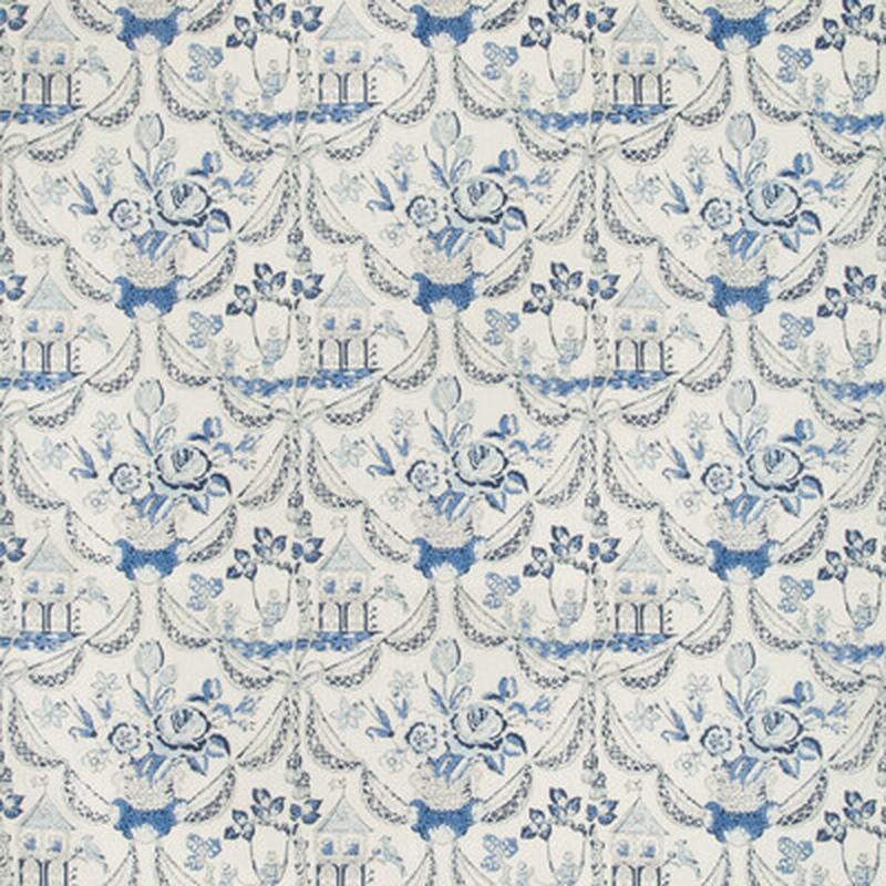 Bird & Swing Hb Blue by Brunschwig & Fils Fabric