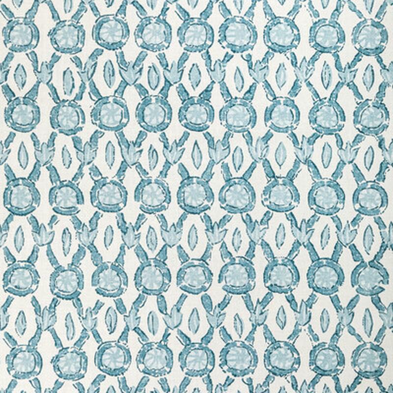 Galon Print Aqua by Brunschwig & Fils Fabric