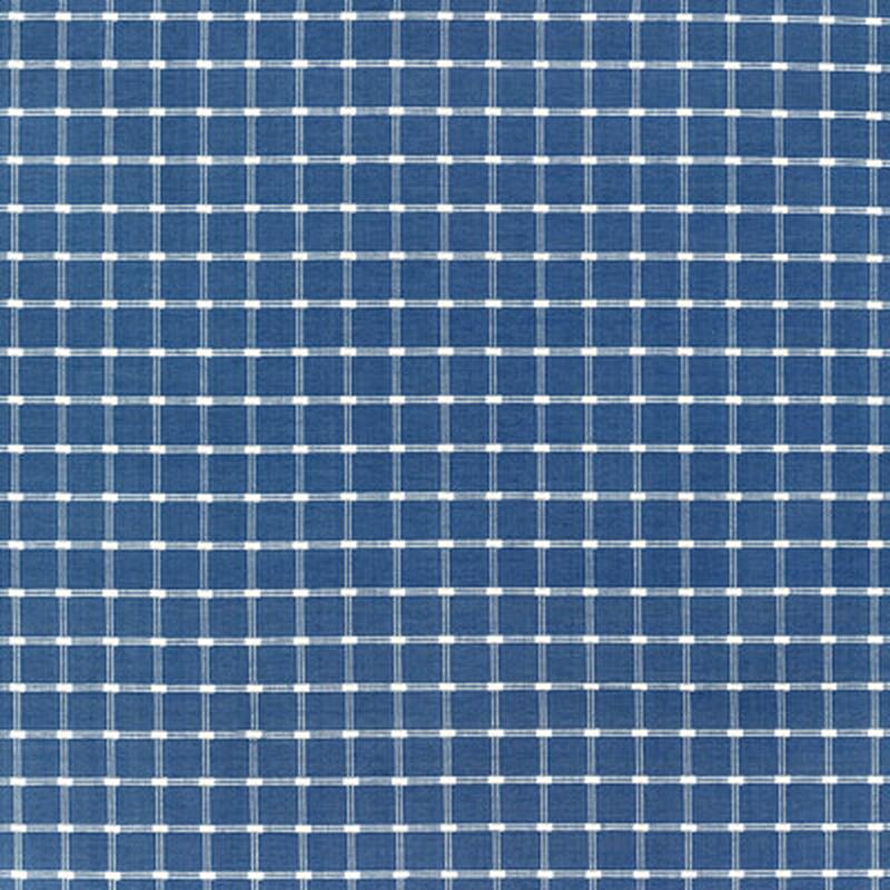 Lison Check Blue by Brunschwig & Fils Fabric