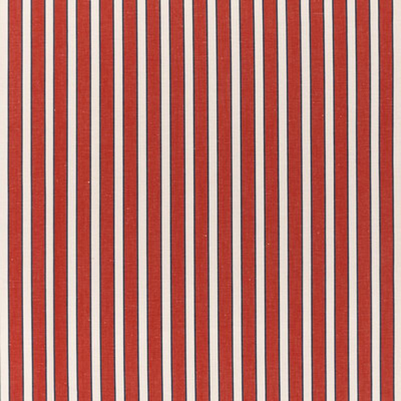 Rouen Stripe Red by Brunschwig & Fils Fabric