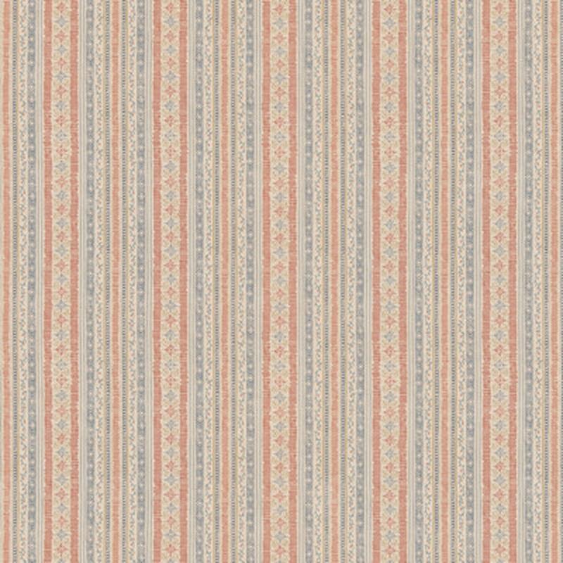 Compton Indigo/Red by G P & J Baker Fabric