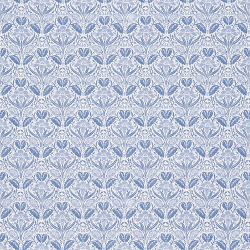 Iris Meadow Cotton Blue by G P & J Baker Fabric