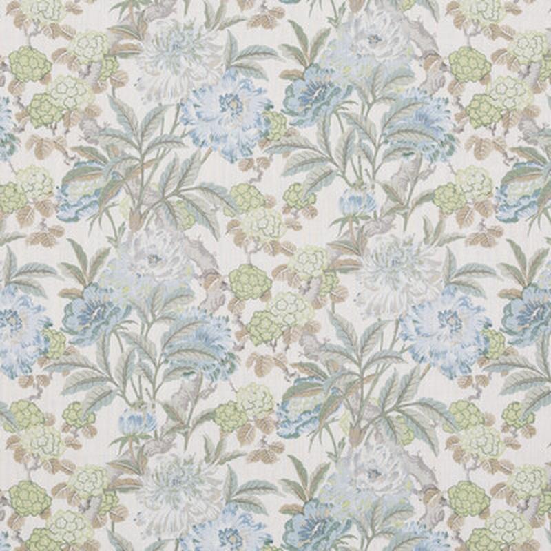 Summer Peony Aqua by G P & J Baker Fabric