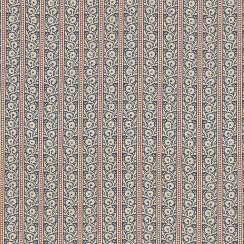 Bibury Indigo/Red by G P & J Baker Fabric
