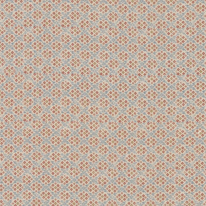 Grantly Indigo/Red by G P & J Baker Fabric