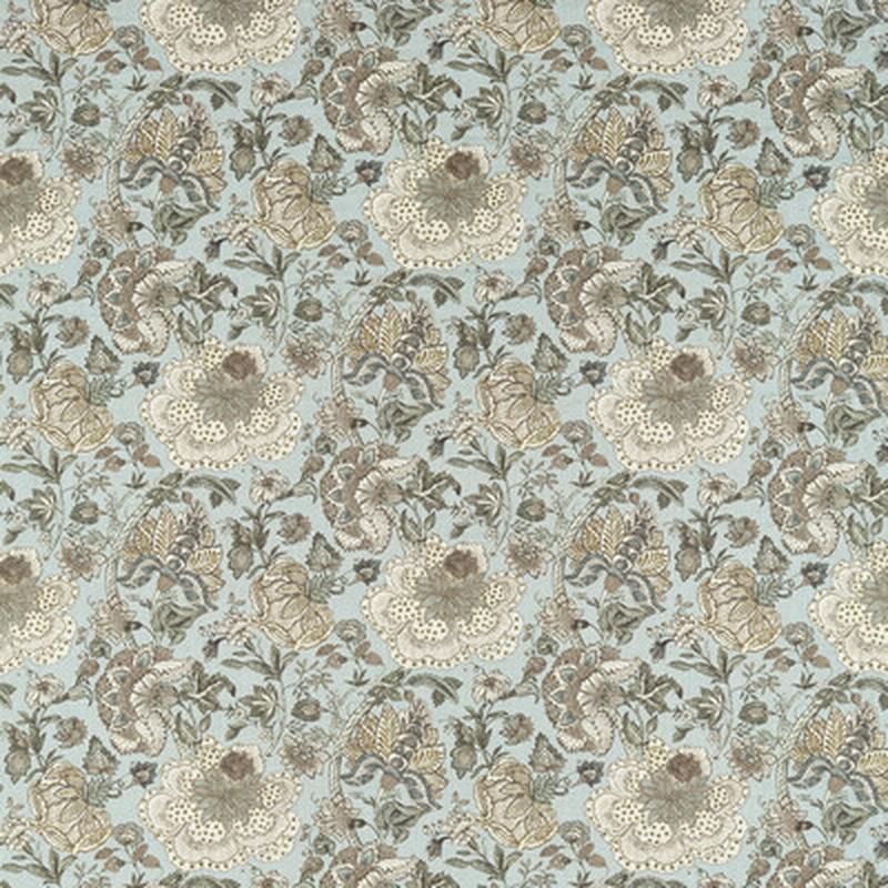 Lucienne Mineral by Clarke And Clarke Fabric