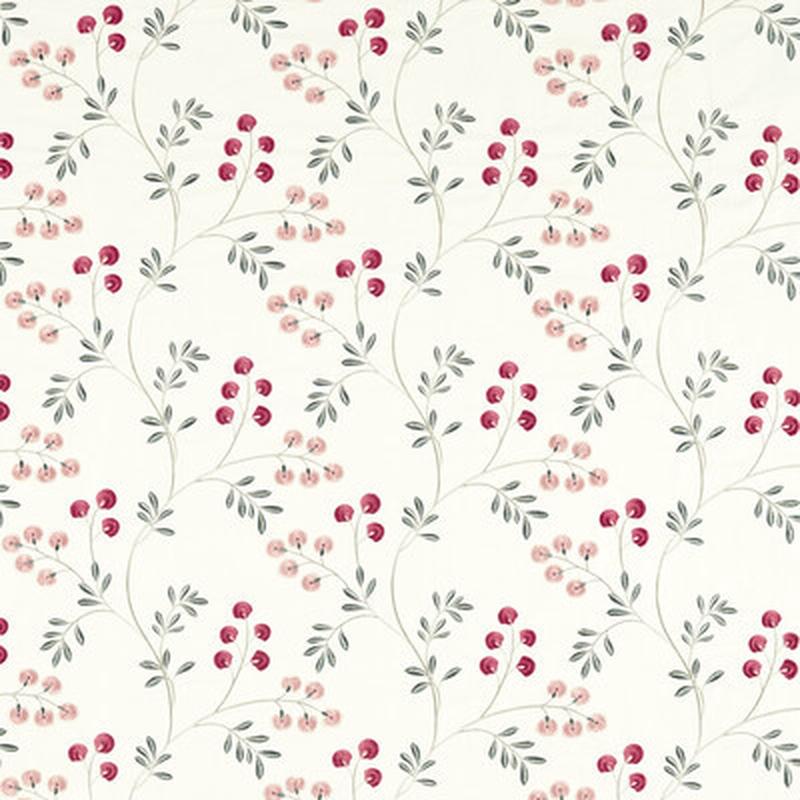 Rochelle Blush/Raspberry by Clarke And Clarke Fabric