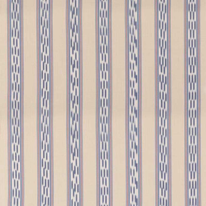 Breezy Stripe Blue/Red by Mulberry Fabric