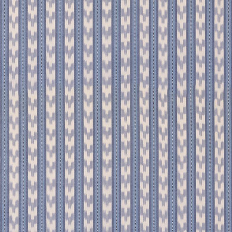 Chart Stripe Blue by Mulberry Fabric