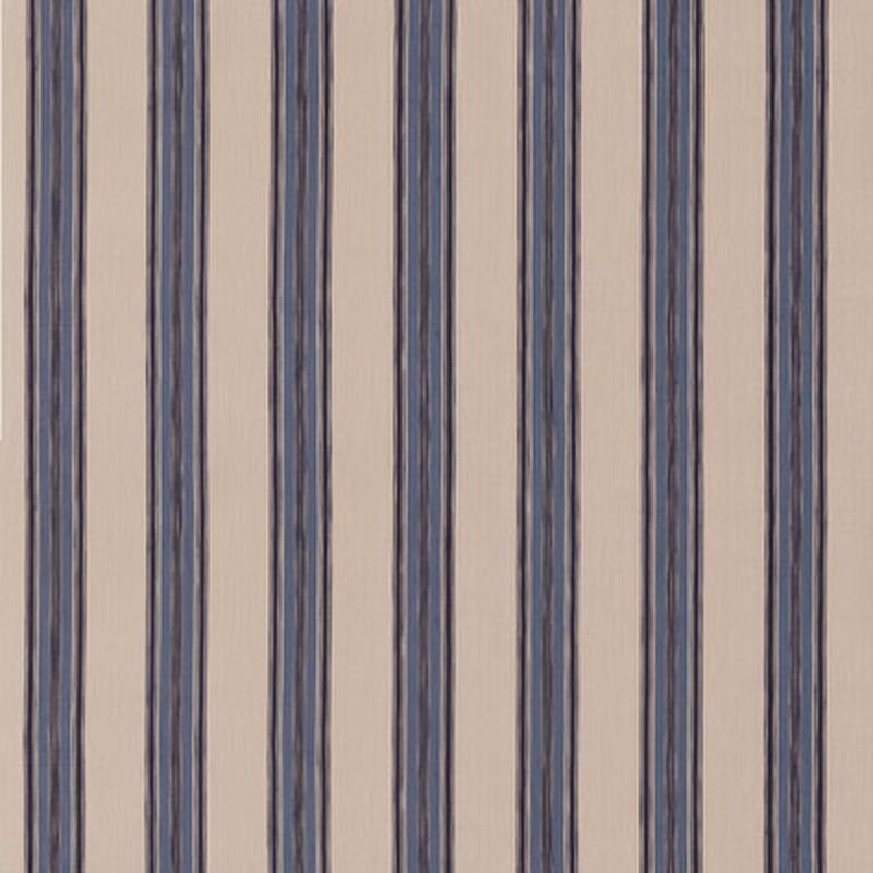 Falmouth Stripe Indigo by Mulberry Fabric