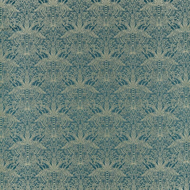 Leopardo Kingfisher Jacquard by Clarke And Clarke Fabric