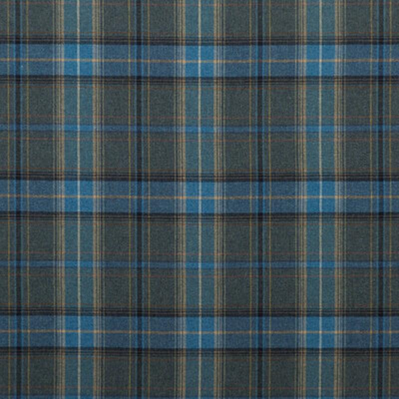 Shetland Plaid Blue by Mulberry Fabric
