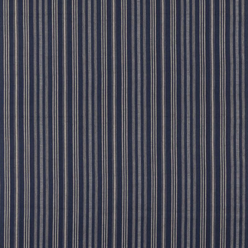Signal Stripe Indigo by Mulberry Fabric