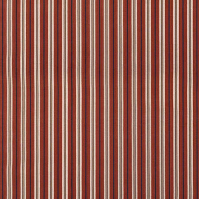 Starboard Stripe Red/Indigo by Mulberry Fabric