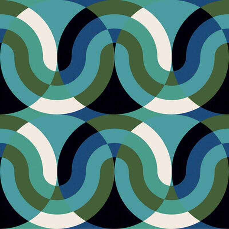 Kimi Azul/Verde by Gaston Y Daniela Fabric