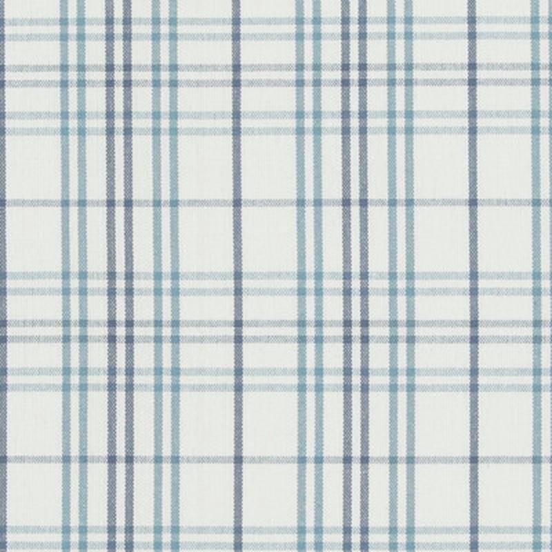 Purbeck Check Aqua by Baker Lifestyle Fabric