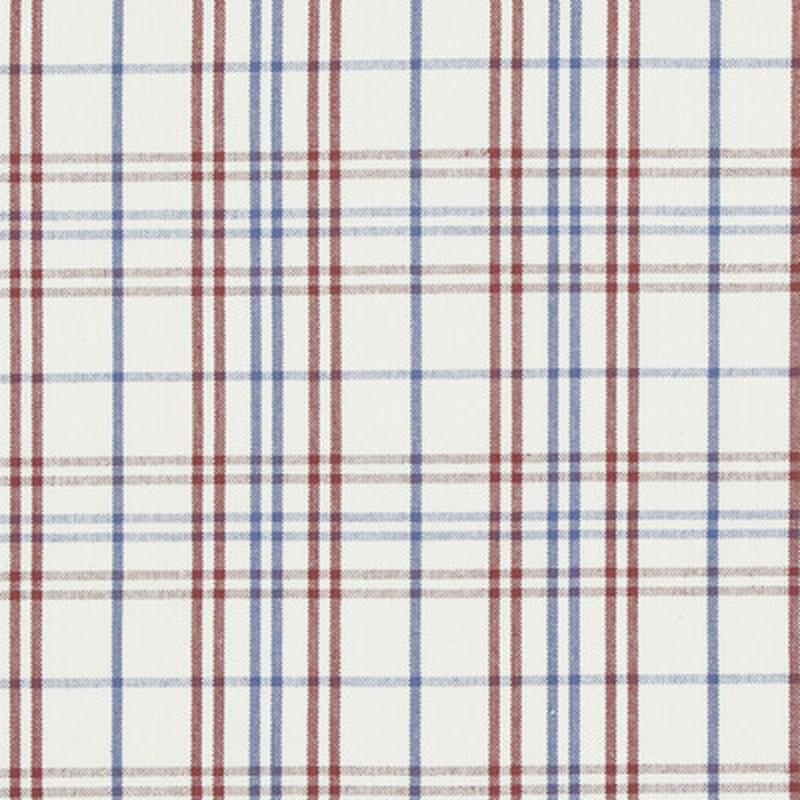 Purbeck Check Red/Blue by Baker Lifestyle Fabric