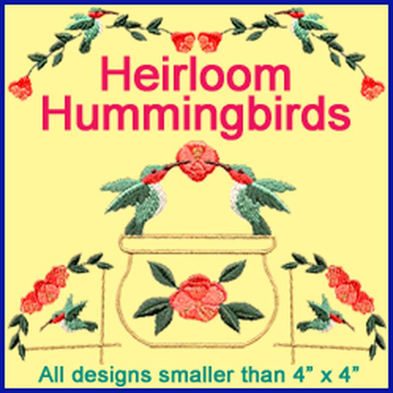 A Heirloom Hummingbirds Design Pack