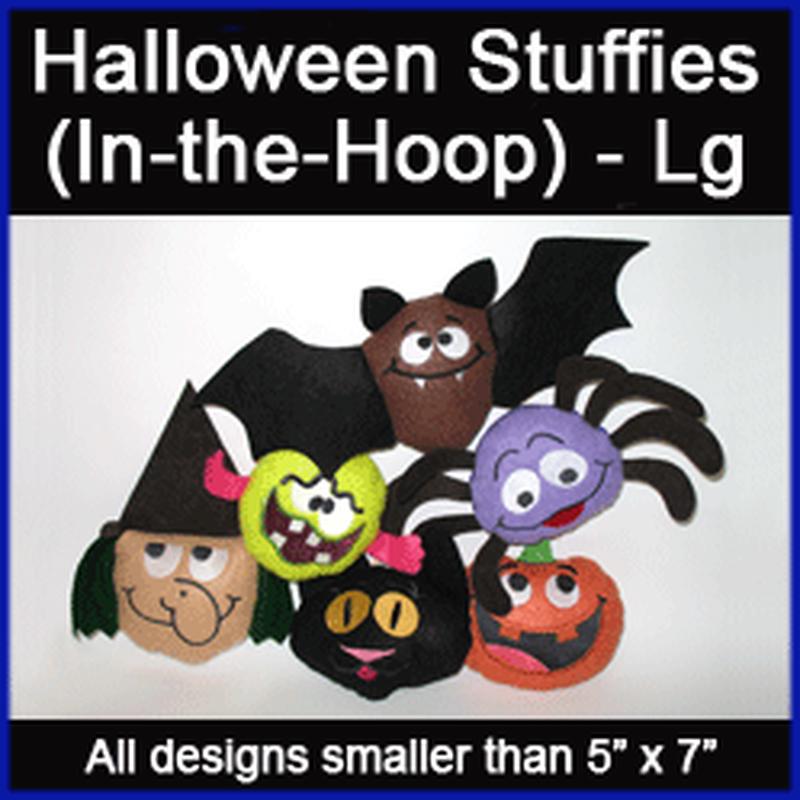 A Halloween Stuffies (In-the-Hoop) Design Pack