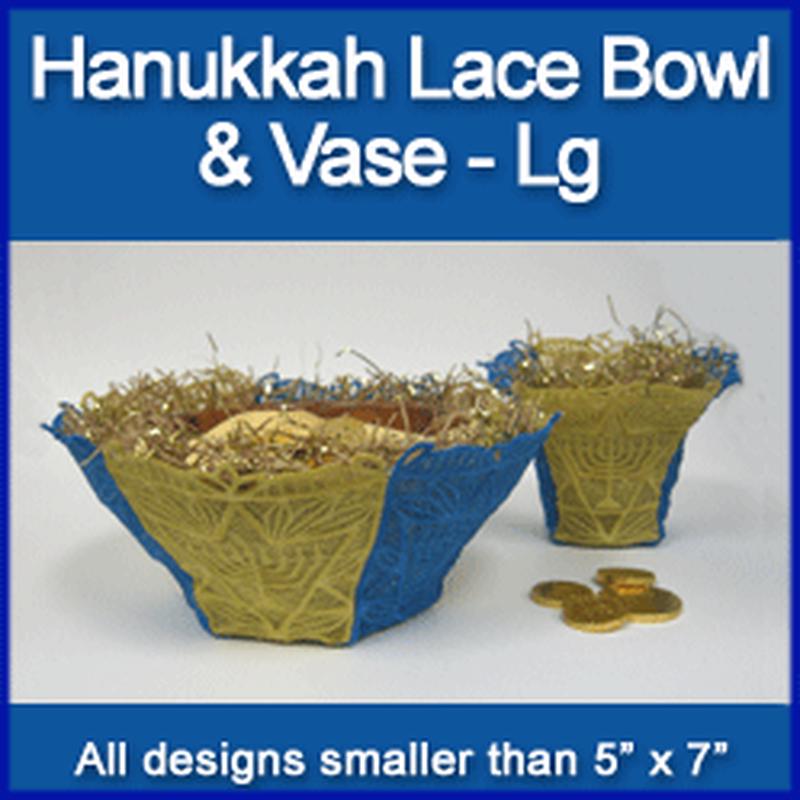 A Hanukkah Bowl and Vase (Lace) Design Pack