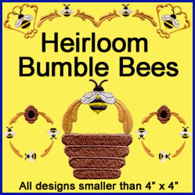 A Heirloom Bumble Bees Design Pack