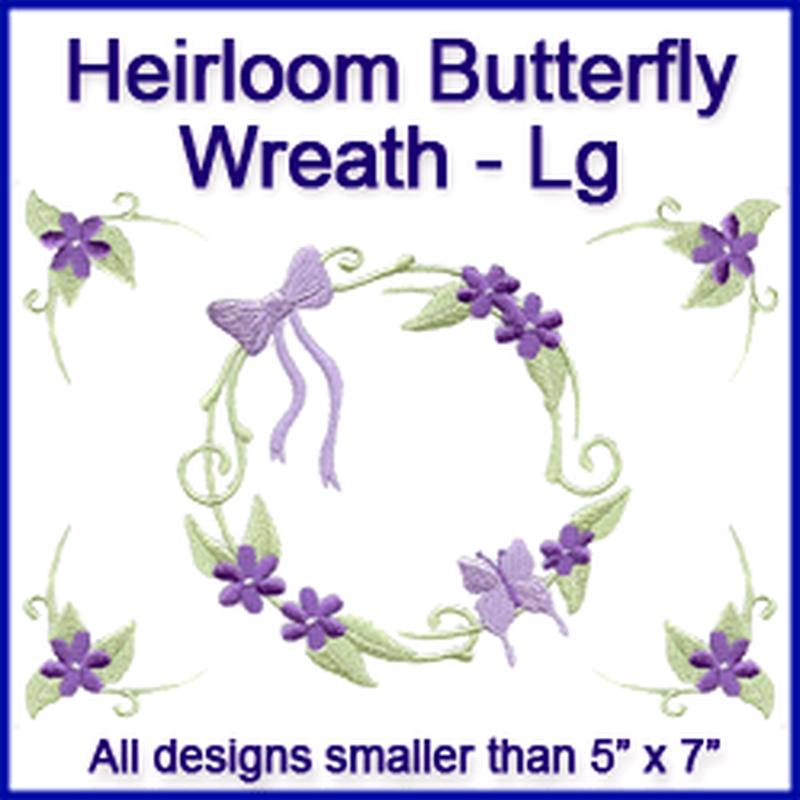 A Heirloom Butterfly Wreath Design Pack