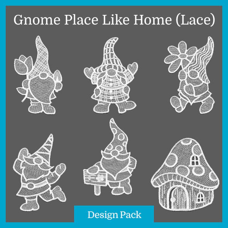 A Gnome Place Like Home (Lace) Design Pack