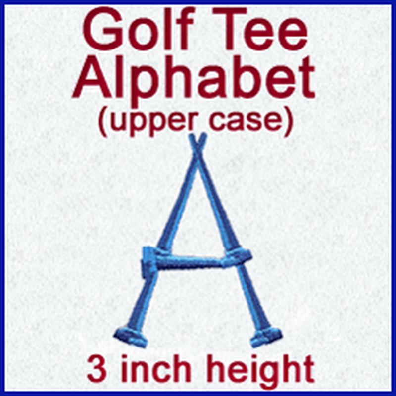 A Golf Tee Alphabet Design Pack