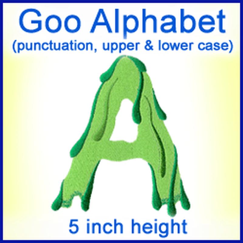 A Goo Alphabet Design Pack