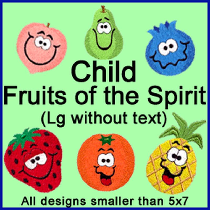 A Fruits of the Spirit Design Pack (Child, W/Out Text)