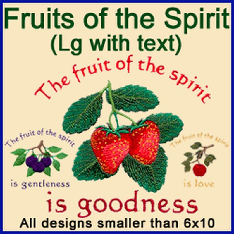 A Fruits of the Spirit Design Pack (Fruit, W/Text)