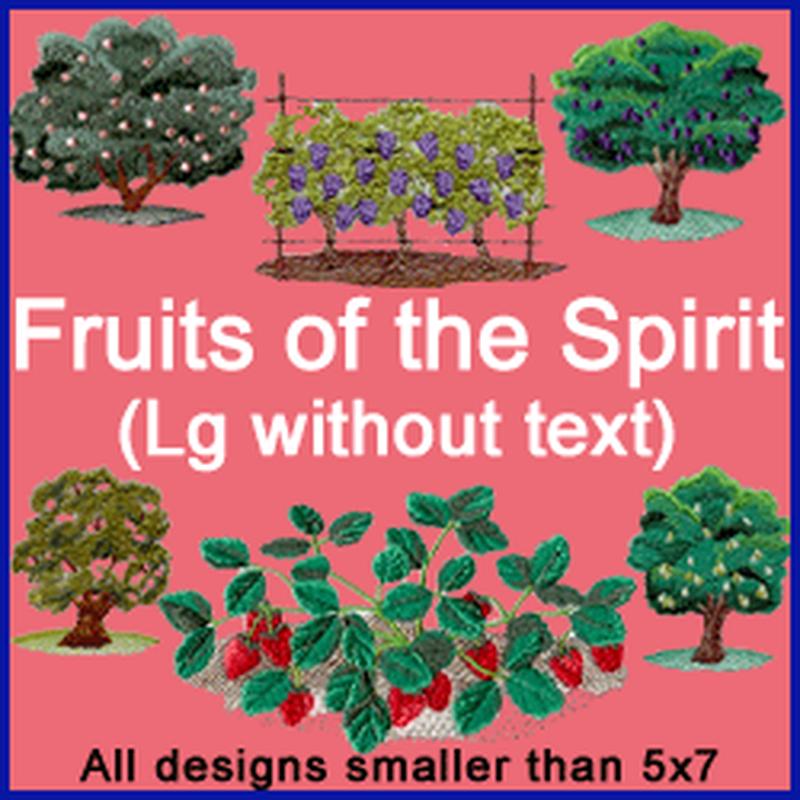 A Fruits of the Spirit Design Pack (Trees, W/Out Text)