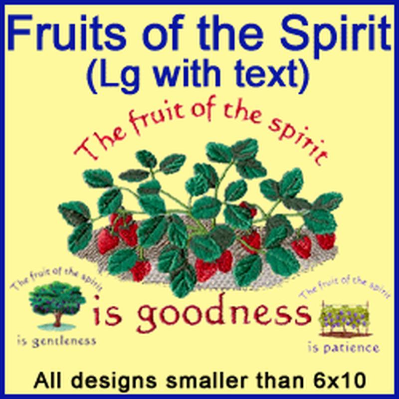 A Fruits of the Spirit Design Pack (Trees, With Text)
