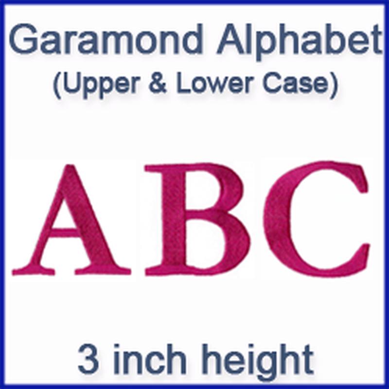 A Garamond Alphabet Design Pack