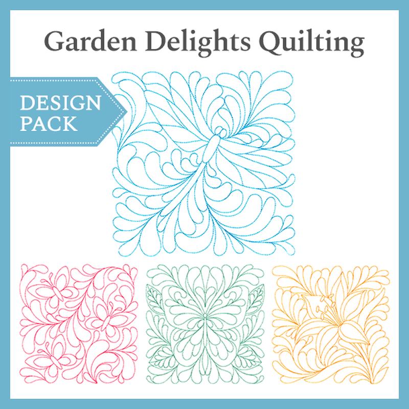 A Garden Delights Quilting Design Pack